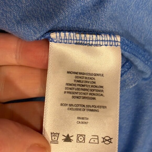 Columbia Women's Blue Cotton Blend Knit Open Front Long Sleeve Cardigan Size L - Picture 5 of 5